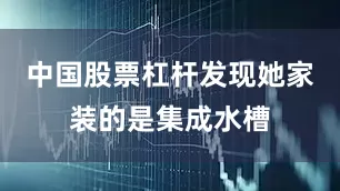 中国股票杠杆发现她家装的是集成水槽