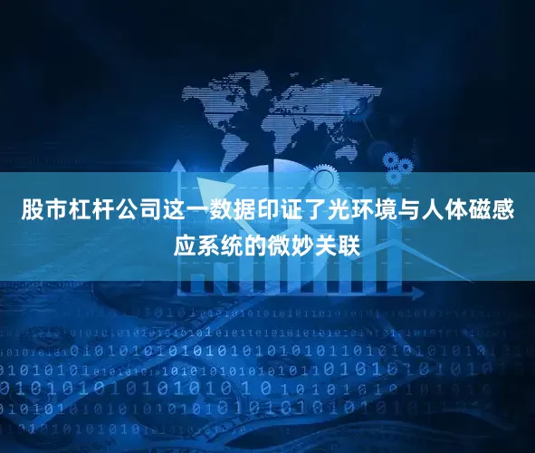 股市杠杆公司这一数据印证了光环境与人体磁感应系统的微妙关联